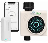 IRRIGATECH Timer di irrigazione intelligente WiFi e Bluetooth con gateway, 1 zona, programmatore automatico per rubinetto, controllo app, compatibile con Alexa e Google, Rain Delay