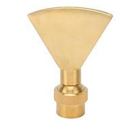 Irrigatore a forma di ventaglio per laghetti, ugello per fontana in ottone regolabile con attacco G1-1/2, spruzzo a ventaglio stretto per sistemi d’acqua in giardini e musei,
