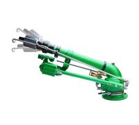 Irrigatore a impatto da 2 pollici con manometro, pistola a spruzzo per irrigazione agricola - spruzzo di irrigazione a 360° per ampie aree per l'irrigazione di prati e giardini