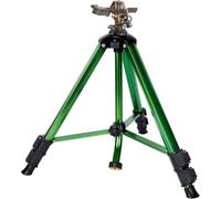 Irrigatore a impulsi a 360° con treppiede in metallo, irrigatore per prato ad alte prestazioni con ugello in ottone, gambe pieghevoli in metallo per irrigazione del giardino, 1 pezzo