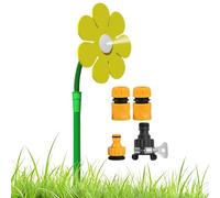 Irrigatore a margherita, girevole a 360 gradi, divertente di irrigazione da giardino, per annaffiare l' e giocare, ideale per uso in cortile in fattoria, patio, 68 x 33 cm