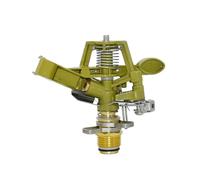 Irrigatore a Pulsante in Metallo da 1/2 3/4 di Pollice, Braccio oscillante a 360 Gradi, irrigatore Rotante for irrigazione del Prato for Sistema di irrigazione del Giardino(1I2)