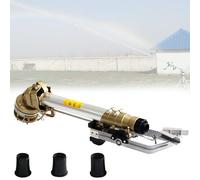 Irrigatore a pulsante resistente, irrigazione rotante a 360° per grandi aree, regolazione dell'altezza da 16° a 46°, ideale per fattorie, frutteti e foreste