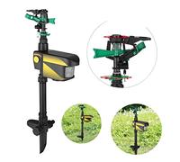 Irrigatore a rotazione automatica for grandi aree ad energia solare, attivato dal movimento, repellente for animali, irrigatore, deterrente for animali da giardino Uso domestico