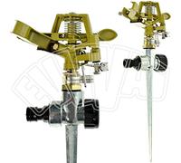 IRRIGATORE A SETTORE 1/2" MASCHIO CON PUNTALE - IN METALLO IRRIGAZIONE GIARDINO