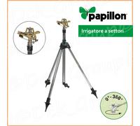 IRRIGATORE A SETTORI 1/2" ROTANTE 0-360° CON CAVALLETTO TREPPIEDE TREPPIEDI