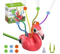 Irrigatore a spruzzo d'acqua per bambini, con 6 tubi oscillanti palline di spugna, simpatici irrigatori all'aperto per tubo da giardino, giocattoli estivi da giardino, cortile, prato, schizzi di prato