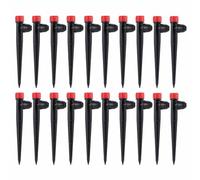 Irrigatore a terra con fori di uscita anti-intasamento, emettitore di irrigazione a goccia a scatto per irrigazione a 360 gradi in giardini e prati, dispositivo di irrigazione a goccia per orticoltura