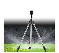 Irrigatore a treppiede rotante automatico aggiornato,Irrigatore a Battente in Metallo su treppiede con copertura a 360 gradi, irrigatori per prato e giardino (8PCS)