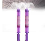 irrigatore a tubo flessibile， Nuovo giocattolo a spruzzo d'acqua in stile fuoco d'artificio 2025 for coppie, pistola a ad alta pressione estraibile, giocattoli interattivi divertenti(Purple*2)