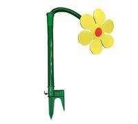Irrigatore automatico a forma di girasole, copertura a 360°, con paletto in schiuma, per prati e giardini (giallo)