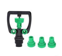 Irrigatore automatico da giardino rotante a 360 gradi, testa di irrigazione a medio raggio per sistema di irrigazione del prato, ugello spray regolabile da 4,5 a 12 m per cortile e verde