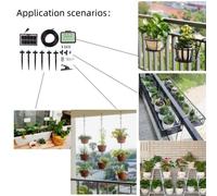 Irrigatore automatico per impianti ad energia solare con timer e tubo lungo 10 m