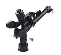 Irrigatore circolare regolabile con filettatura interna da 1,5", rotazione a 360°, in plastica, portata 13-20 m, per agricoltura, giardini e prati