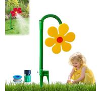 Irrigatore Crazy Daisy, Crazy Dancing Flower Water Sprinklers, Crazy Daisy Sprinkler - 360° Rotating, for Yard Watering Kids & Pets Playing, 720° Rotating Sunflower Sprinkler for Yard (Yellow)