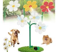 Irrigatore Crazy Daisy, irrigatore a forma di margherita danzante rotante a 360° per prato e giardino, divertente gioco d'acqua per bambini e cani che giocano in giardino (#White)