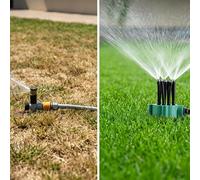 Irrigatore da Giardino a 360 Gradi Irrigazione Automatica per Prato, Aiuola