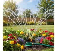 Irrigatore da Giardino a 360 Gradi Multi Getto Irrigatore Rotante 360 Gradi