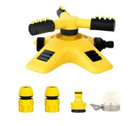 Irrigatore da giardino automatico rotante a 360 gradi con adattatore a 3 poli