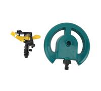 Irrigatore da giardino con rotazione automatica, di irrigazione per prato in plastica resistente, facile da installare, ampia copertura per irrigazione di giardini, prati e
