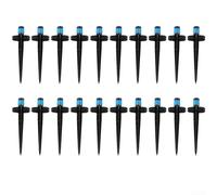 Irrigatore da giardino regolabile con raggio di spruzzo da 1 a 2 m per un'irrigazione efficiente su prati e aiuole (blu)