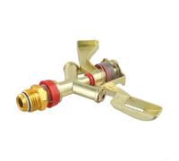 Irrigatore da giardino regolabile in ottone con rotazione automatica a 360 | Testa di spruzzo di irrigazione di dovere per l'irrigazione del prato, risparmiatore dell'acqua dell'ugello del tubo