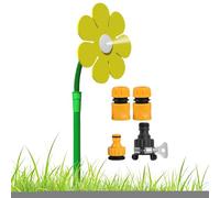 Irrigatore decorativo a forma di margherita, per giardino, irrigazione girevole a 360°, per giardini e giardini