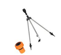 Irrigatore espandibile da giardino in acciaio inox con ugelli intercambiabili Connettore a sgancio rapido da 1 pollice Facile montaggio a terra Collegamento multiplo Spruzzatore esterno