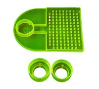 Irrigatore for api a doppia vite da 3/5/10 pezzi con funzione anti-annegamento multiuso(Green,5pcs)