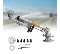 Irrigatore intelligente rotante a 360° con ugello regolabile per irrigazione efficiente di colture e prati