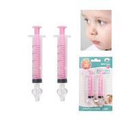 Irrigatore nasale a siringa, 10 ml, portatile, per la pulizia del naso dei bambini, per un rapido sollievo naturale, irrigazione nasale/spray nasale (rosa)