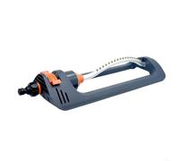 Irrigatore oscillante automatico con tubo spray in alluminio antiruggine, 19 fori, irrigatore a battente per grande irrigazione del prato e uso del giardino (A)