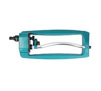 Irrigatore oscillante da giardino, Irrigatore automatico per prato con 4 modalità di spruzzo, 15 fori per tetto di ortaggi da prato, Pla ABS e meno trazione in acciaio,