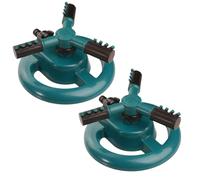 Irrigatore per area spray personalizzabile Giardino regolabile Certo Ecco un titolo del prodotto per prato Rotante a 360 gradi con design a 3 bracci 3600 piedi quadrati 2 pezzi