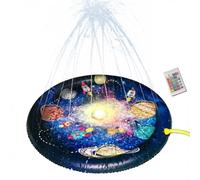 Irrigatore per bambini, tappetino per acqua per piscina - irrigatore di gioco a tema spaziale | per 3 anni e più spiaggia parco piscina posteriore cortile prato giardino all'aperto
