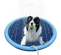 Irrigatore per giochi d'acqua per bambini, tappetino per irrigatore per cani, piscina estiva, portatile, per animali domestici, 100 cm, colore casuale)