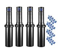 Irrigatore per irrigazione Hunter PGP-04 da 3/4'' | Set di 4 irrigatori da giardino a scomparsa da 6,4-15,8 m | Irrigatore pop-up 10 cm 50° a 360°