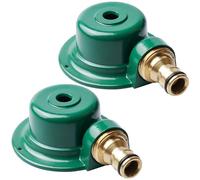 Irrigatore per prato, 2 pezzi in metallo, irrigatore da giardino, sistema di irrigazione per prato, irrigatore circolare a 360 gradi, irrigatore per prato da piccola a media, impianti di irrigazione