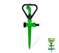 Irrigatore per Prato e Giardino con Picchetto, Spruzzatore di Acqua Rotante con Innesto Rapido per Piante, Orto, 300mm