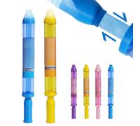 Irrigatore per prato， Nuovo giocattolo a spruzzo d'acqua in stile fuoco d'artificio 2025 for coppie, pistola a spruzzo ad alta pressione estraibile, giocattoli interattivi divertenti(Blue+Yellow)