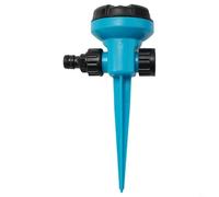 Irrigatore per prato, rotazione a 360 gradi, sistema di irrigazione automatico a risparmio idrico, copertura spray regolabile per giardino, cortile, erba, robusta base a prova di perdite