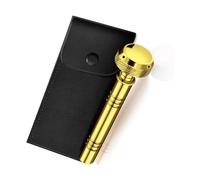 Irrigatore portatile Aspergillum con custodia in pelle, strumento leggero per acqua santa per cerimonie religiose e servizi religiosi, design durevole per membri del clero e chiesa