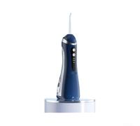 Irrigatore portatile con 4 ugelli, impermeabile, da viaggio, colore: blu | 3 modalità di pulizia: normale, delicata, a impulsi; efficace rimozione della placca; migliora la salute delle gengive