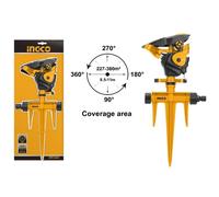 IRRIGATORE ROTANTE DA 30° A 360° KIT CON SUPPORTO DA TERRA GIARDINO INGCO