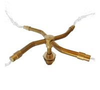Irrigatore Rotativo Automatico 3/4 - Irrigazione a Rotazione 360 Gradi con Testa Irrigatore,Testina Sprinkler a Rotazione 360° per Prati, Cortili e Spazi Outdoor