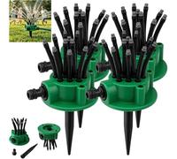 Irrigatori, 360 Multi Directional Lawn Sprinkler, Even Watering for Yards & Gardens with Adjustable Spray Heads for Quick Setup & Summer Cooling (4 PCS)