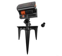 Irrigatori da giardino con 16 fori, irrigatore per prato regolabile in larghezza, portata e controllo del flusso, diverse modalità di spruzzo, per giardino all'aperto (B)