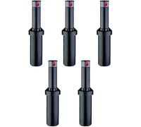 Irrigatori Interrati per Prato | Irrigatori da Giardino | Pack 5 Irrigatore da Giardino K-Rain Minipro 1/2'' | Portata 5,1 a 9,1 m | Irrigatore a Spruzzo Emergent Regolabile