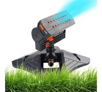 Irrigatori per cortile, spruzzatore per piante quadrato a 16 fori, regolabile, girevole a 360 gradi, a risparmio idrico, per serra, aiuole, fattoria, , parco, giardino