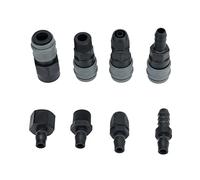 Irrigazione a goccia for giardinaggio Un set completo di raccordi for tubi da giardino Tubo for irrigazione Raccordo rapido ad alta pressione e adattatore for tubo del gas 2 pezzi